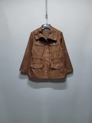 AK アンドアンクライン ブラウン コットン スポーツブラ ジャケット