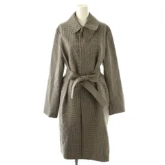 マディソンブルー MADISONBLUE CHECK SOUTAIN COLLAR COAT コート ステンカラー 千鳥格子 1 ベージュ ブラウン /CX ■OSのサムネイル
