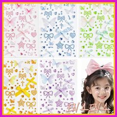 Rhinestone Stickers, Set of 5, Cute, Sparkly, Decorative Parts, Makeup Stickers, Nail Art Parts, Face Stickers, DIY Supplies, Mobile Phone Decoration 1