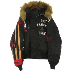 アルファ ALPHA INDUSTRIES N-2B フライト ジャケット 中綿 ブラック Lのサムネイル