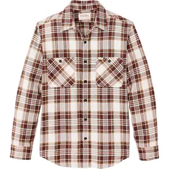 フィルソン メンズ トップス シャツ Filson The Rangeland Flannel Shirt Mens Red Brown レッドのサムネイル