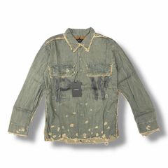 定価7.7万　1piu1uguale3 ミリタリー　リメイク　コンバットシャツ 1piu1ugale3 リメイク コンバットシャツ 迷彩 ミリタリー AKM - メルカリ