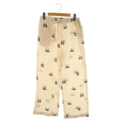 ジェラートピケ gelato pique パンダモチーフロングパンツ イージー ルームウエア ONE ベージュ /MY ■OS ■GY66