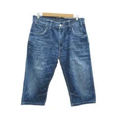 リーバイス Levi's 523 デニムパンツ ジーンズ ショートパンツ 34 紺 ネイビー /SY42 ■ECD001