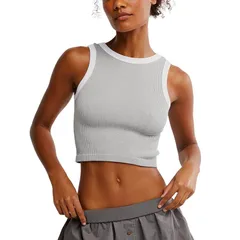 フリーピープル レディース トップス タンクトップ Free People Make It Happen Brami Womens GreyWhite ホワイトのサムネイル