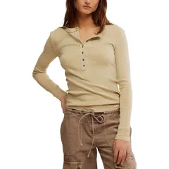 フリーピープル レディース トップス Tシャツ Free People Jamie Henley Womens Semolina