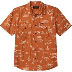 フィルソン メンズ トップス シャツ 半袖 Filson Washed ShortSleeve Feather Cloth Shirt Mens BourbKnots