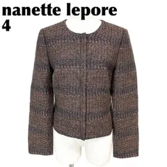 【美品】 nanette lepore ノーカラージャケット ジップアップ 4のサムネイル