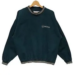 90's vintage 90年代ヴィンテージ GEAR FOR SPORTS/BIG COTTON ギアフォースポーツ スウェット トレーナー 企業ロゴ刺繡 オーバーサイズ Honduras製 Mサイズ グリーンのサムネイル