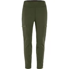 フェールラーベン レディース ボトムス カジュアルパンツ フリース Fjallraven Keb Fleece Trouser Womens Deep Forest フォレスト