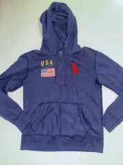 ポロラルフローレン BIGポニー USA星条旗 フーディー ジップアップ