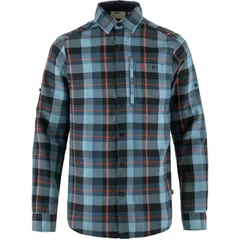 フェールラーベン メンズ トップス シャツ Fjallraven Fjallglim Flannel Shirt Mens Indigo BlueDawn Blue インディゴのサムネイル