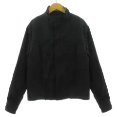 5351プールオム 5351 POUR LES HOMMES ナイロンブレンドシングルライダースジャケット 02503040 スタンドカラー 袖ファスナー コットン混 ブラック 黒 2のサムネイル