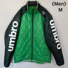 UMBRO 中綿ジャケット グリーン ブラック ロゴ 刺繍 キルティング ブルゾン