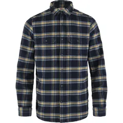 フェールラーベン メンズ トップス シャツ Fjallraven Ovik Heavy Flannel Shirt Mens Dark NavyBuckwheat Brown ネイビーのサムネイル