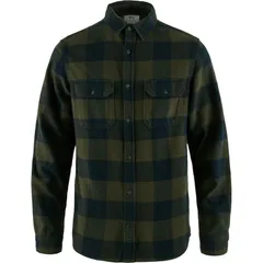フェールラーベン メンズ トップス シャツ Fjallraven Ovik Heavy Flannel Shirt Mens Deep ForestDark Navy ネイビーのサムネイル