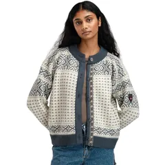 ダールオブノルウェイ レディース アウター ニット・セーター カーディガン Dale of Norway Hannah Cardigan Womens Off WhiteSteelLight Charのサムネイル