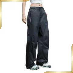 【新品】 [MORGEN SKY] トレッキングパンツ カーゴ パンツ レディース ストレッチ アウトドアウェア UVカット 薄手 撥水 吸汗速乾 登山 お釣り 春夏秋 カジュアル オシャレ 無地 CK2369 (JP, アルファベット, M, ブラック) 1