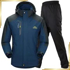 【新品】 [ベンケ] 【雨風に強い】 アウトドア ジャケット レインスーツ 上下 セット 登山服 雨具 カッパ レインコート レインウェア 防寒 防風 防水 登山 ウェア 長袖 バイク 釣り フィッシング キャンプ 自転車 トレッキング ツーリング ライダ 1