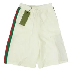 GUCCI グッチ 678653 XJDYH9061 BERMUDA バミューダ ナイロン ショーツ ショート ハーフ パンツ ホワイト系 XXS【極上美品】【中古】のサムネイル
