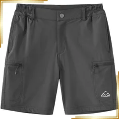 【新品】 ショートパンツ レディース 山登り ハーフパンツ スポーツウェア 速乾吸汗 伸縮性 半ズボン テニス 短パン ランニングウェア ジョギングパンツ ファスナーポケット おしゃれ トレッキングショーツ ダークグレー M 1