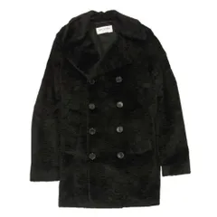 SAINT LAURENT サンローラン 16AW 437605 Y592N アストラカン フェイクファー ダブルブレスト コート ブラック系 M【中古】のサムネイル