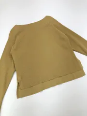 BEAUTY & YOUTH ビューティ&ユース ユナイテッドアローズ 畦リブボートネック ニット セーター マスタード ■◇レディース