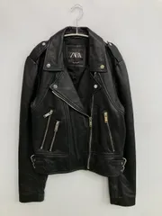 ZARA ザラ レザージャケット L ブラック