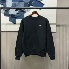 (100) チャンピオン ストリート カジュアル 刺繍 起毛 スウェット 長袖 Tシャツ