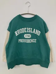 LOGOS DAYS ロゴスデイズ スウェット L グリーン コットン スウェット 前面プリント 長袖