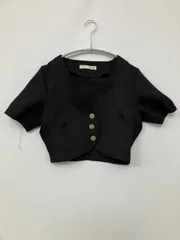 ROYAL PARTY ロイヤルパーティー その他トップス F ブラック 無地 ショート丈