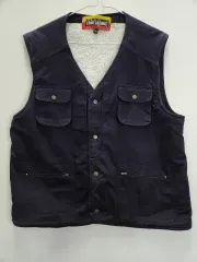 ヴィンテージ ウール コットン ウォーク ベスト L