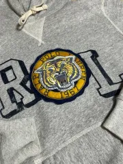POLO RALPH LAUREN ポロラルフローレン タイガー 刺繍 裏起毛パーカー グレー xs