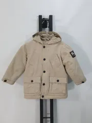 バーバリー キッズ ダウン ウィンドブレーカー ジャケット ベージュ 3y