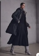 クレソン キルティング WHO フード ダウンジャケット ロング丈