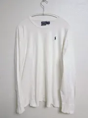 ポロラルフローレン 白 長袖 ニット Tシャツ