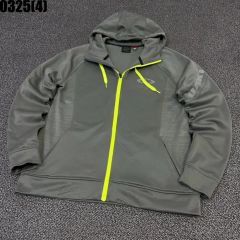 0325 4 オークリー グレー 蛍光 フード ジップアップ