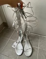 ZARA ストラップ ロング サンダル 260