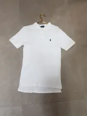 POLO RALPH LAUREN ポロラルフローレン 半袖 カラーTシャツ 白 レディース55 日本 ヴィンテージ 森ガール 姫ギャル