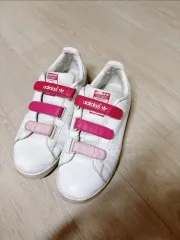 アディダス スタンスミス ベルクロ ピンク スニーカー 250