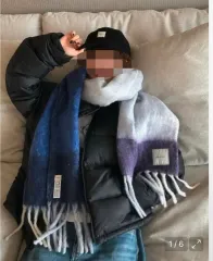 新品)カルバン・クライン(CK) チェック マフラー(首巻き)