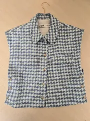 ザラツイードベスト