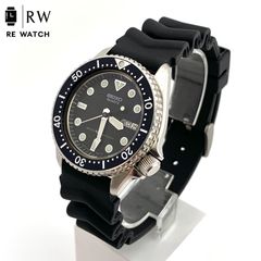 7-3934 SEIKO 6309-729A 自動巻き ブラック 腕時計 - メルカリ