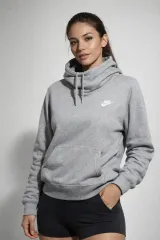 ナイキ 起毛 タートルネック フードTシャツ (100)