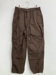 UNIQLO ユニクロ カーゴパンツ S ブラウン クロップド・半端丈 コットン 無地 ワイド・ルーズ テーパード レギュラー ウエストゴム・紐