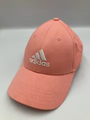 adidas アディダス キャップ OSFX (57-60cm) ピンク コットン ベースボール