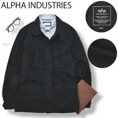 【定番】 アルファ ALPHA INDUSTRIES ミリタリー フィールドジャケット アウター アメカジ カジュアル ストリート L ブラック メンズ 男性用 軽量 春 秋
