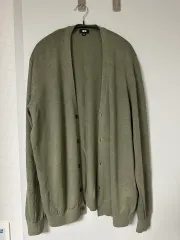 ユニクロ カーディガン (オリーブ) XL