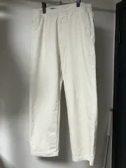 UNIQLO ユニクロ コーデュロイ イージー アンクルパンツ オフホワイト M