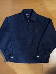 ラルフローレン　RALPH LAUREN　スイングトップ　スウィングトップ　ドリズラージャケット　RRL  Polo  アメカジ　ポニー　ワンポイント　ネイビー　紺　Lサイズ　ノームコア